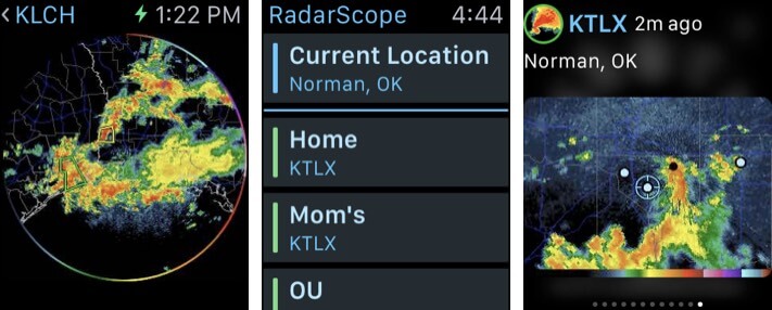 RadarScope Weather Apple Watch App Screenshot
