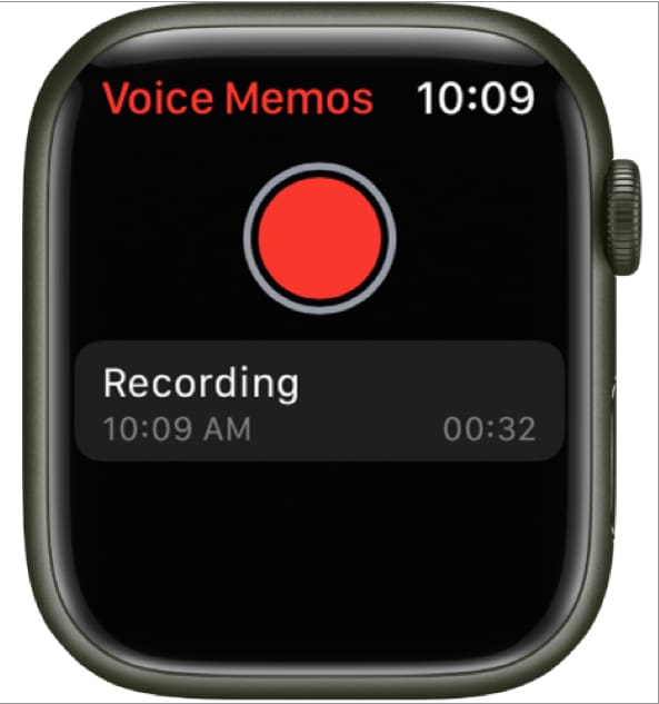 Record Voice Memos on Apple Watch