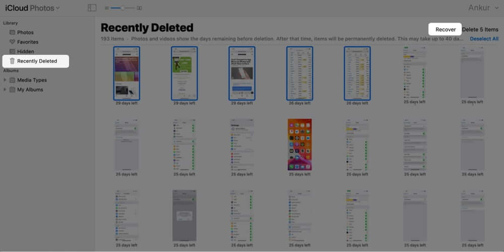 Recover Deleted iPhone Photos from iCloud