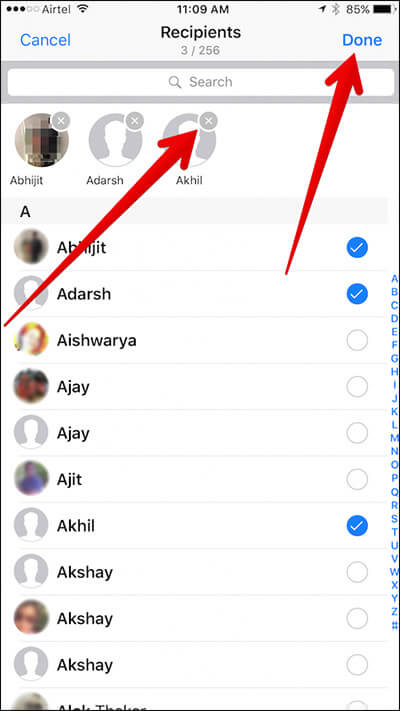 Remove People fromr WhatsApp Broadcast List on iPhone