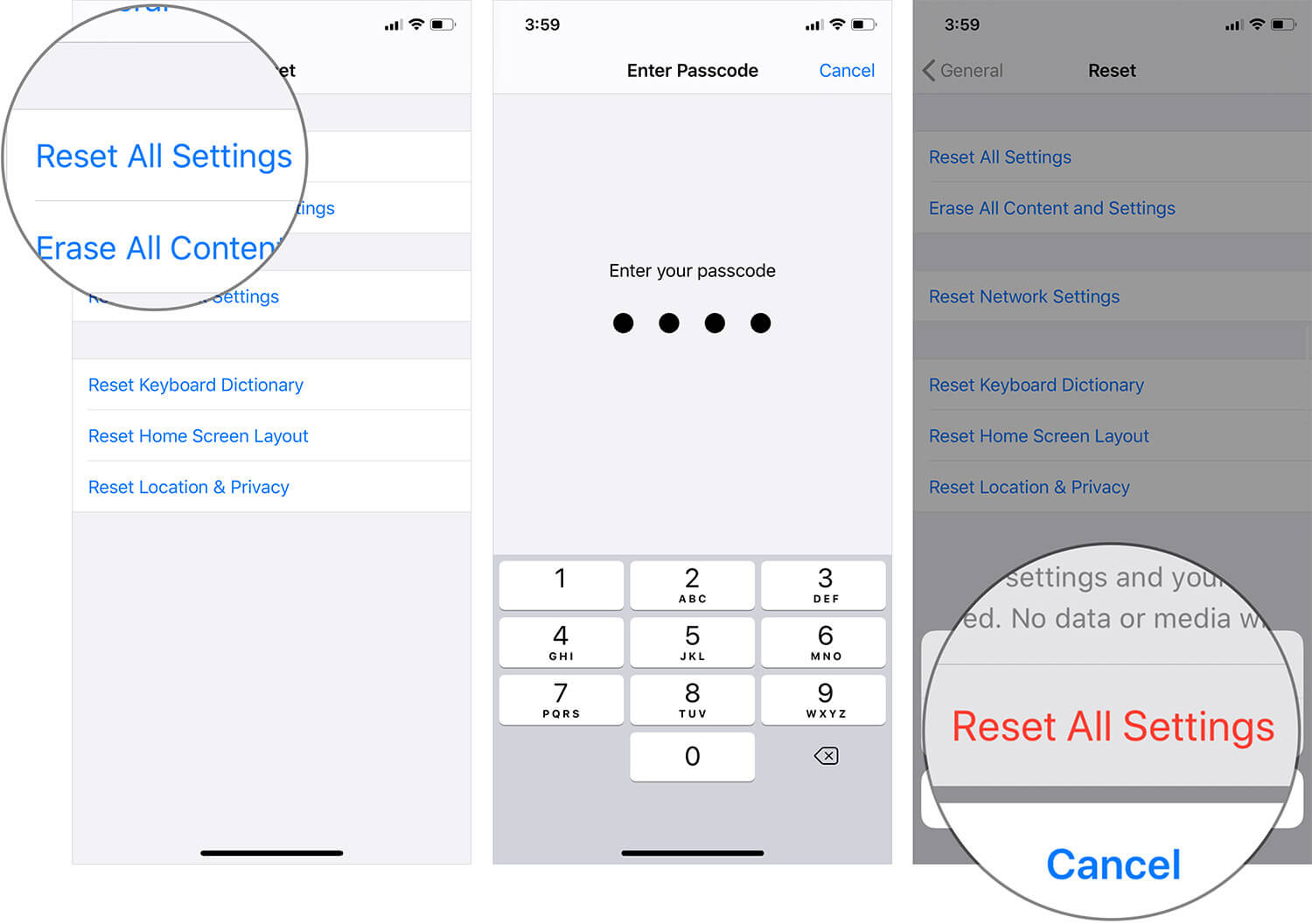 Reset All Settings on iPhone or iPad