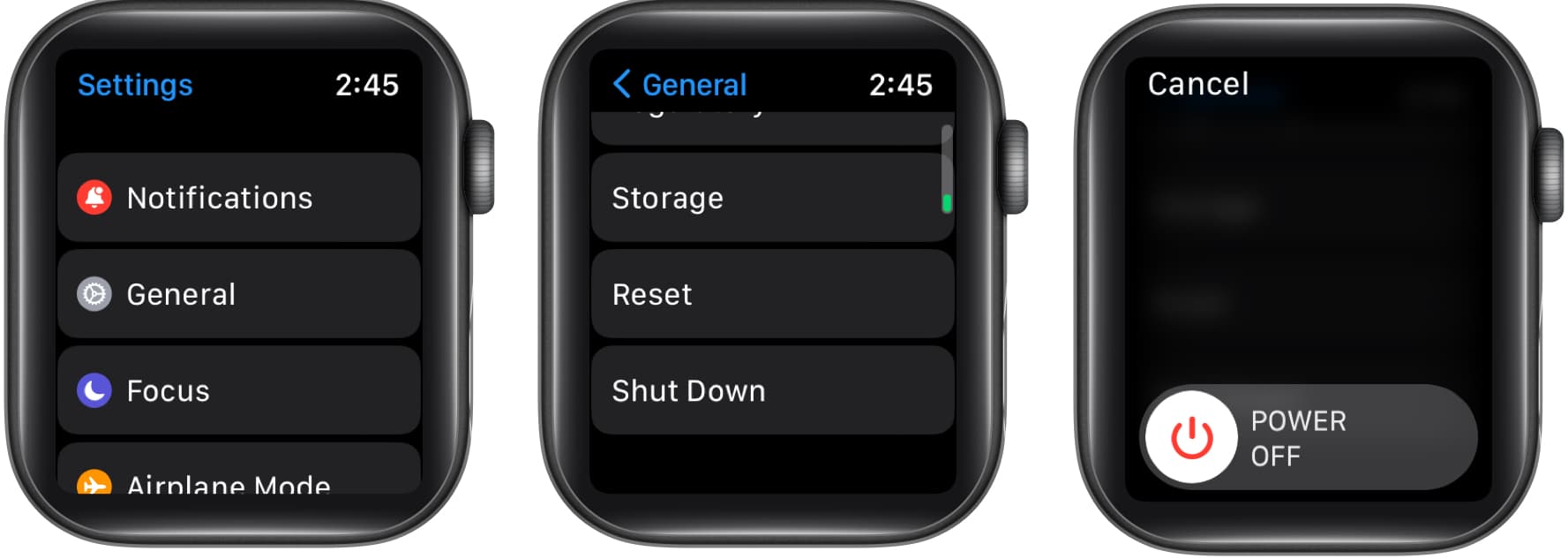 Restart your Apple Watch
