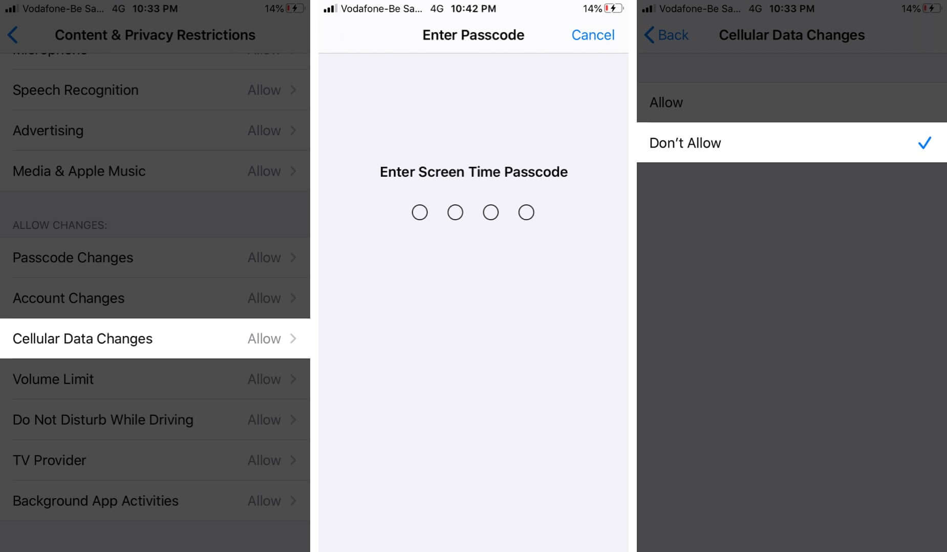 Restrict Cellular Data with Screen Time on iPhone
