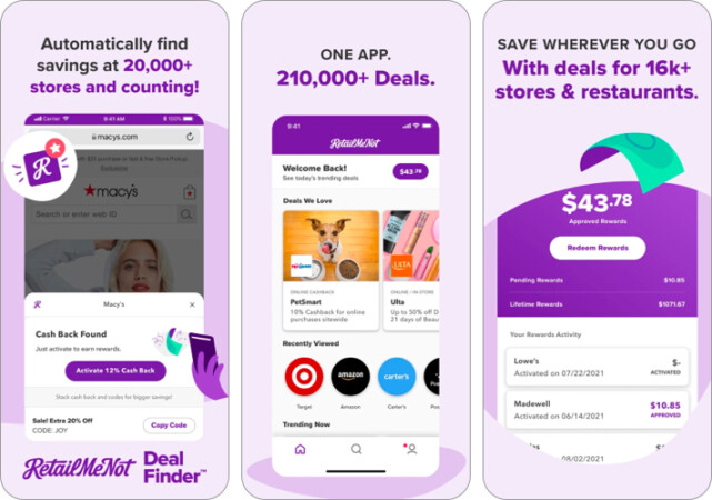 RetailMeNot coupon app for iPhone