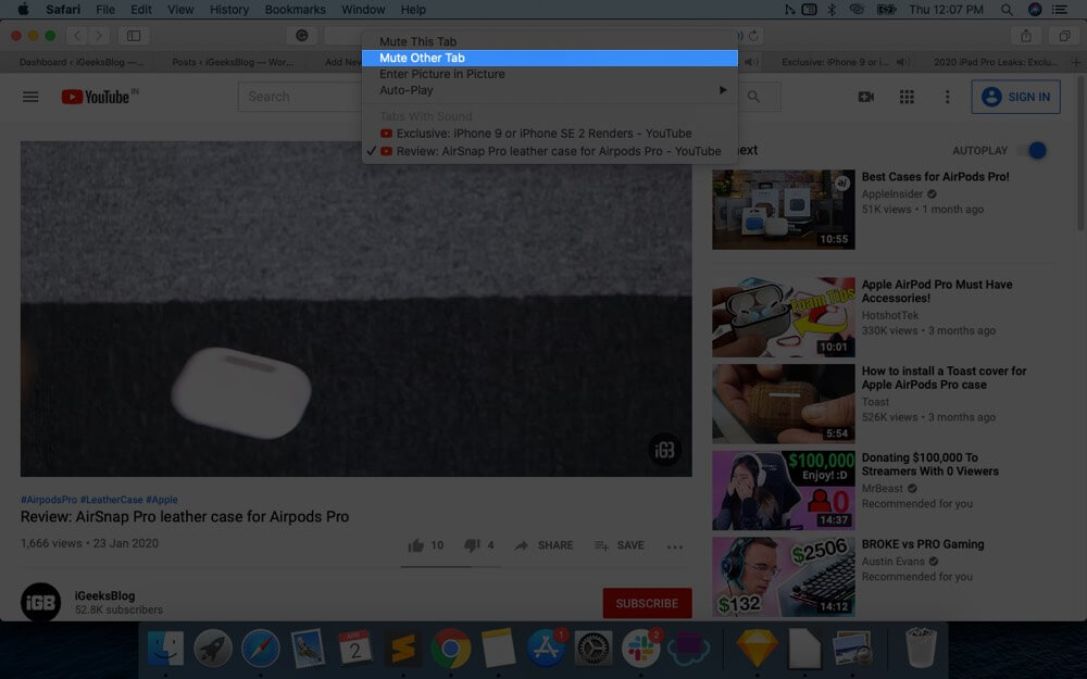 How to Mute and UnMute Safari Tabs on Mac - 66