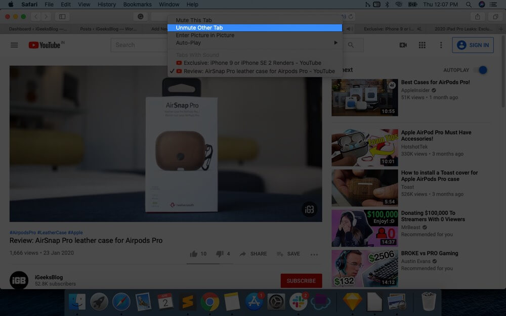 How to Mute and UnMute Safari Tabs on Mac - 36