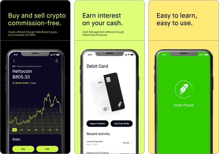 Robinhood best stock trading app for iPhone