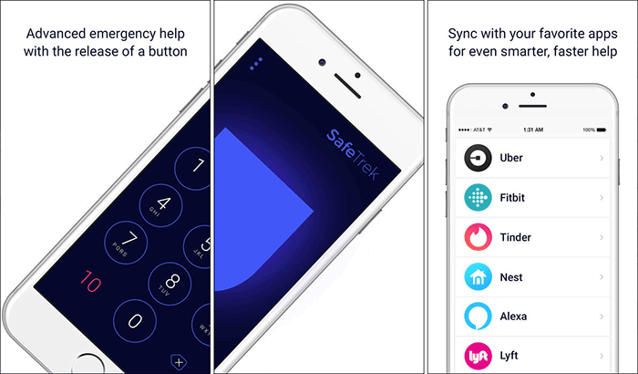 SafeTrek – Hold Until Safe Emergency SOS iPhone App Screenshot
