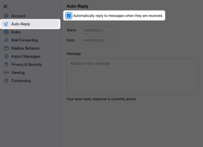 How to set up auto-reply in Apple Mail on iPhone, iPad, and Mac ...