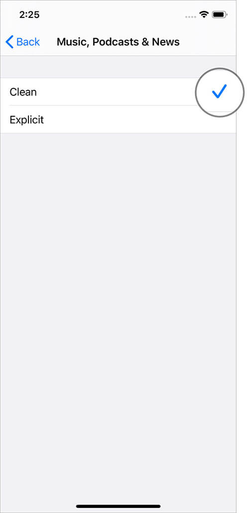 Select Clean to Turn OFF Explicit Content in Apple Music on iPhone, iPad, and iTunes