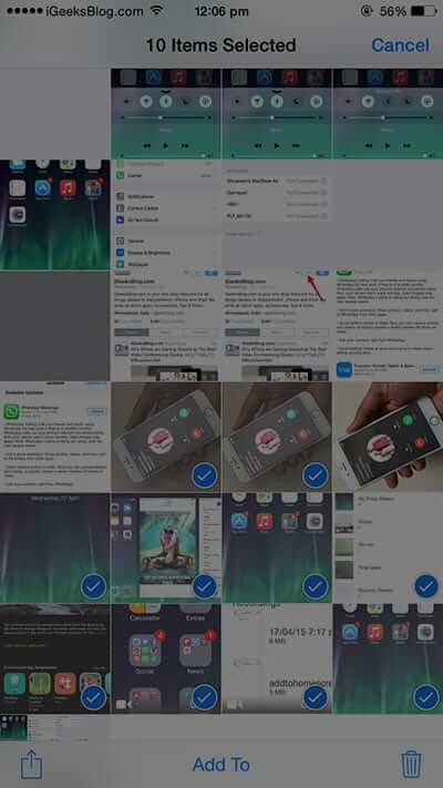 How to Share Photos Videos on Whatsapp from iPhone Camera Roll - 17