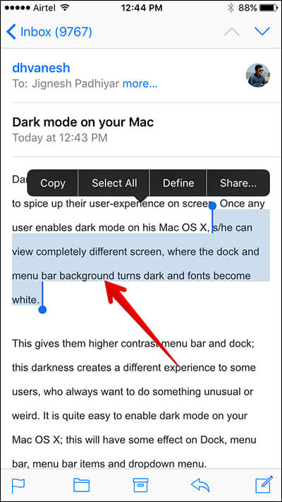 How to Quote Text in Your Email Reply on iPhone and iPad - 13