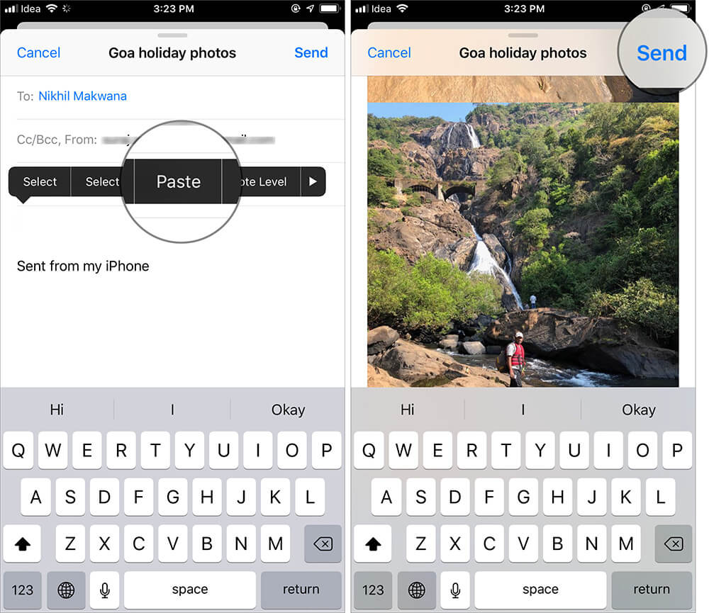 How to Send Multiple Photos via Email or iMessage from iPhone - 73