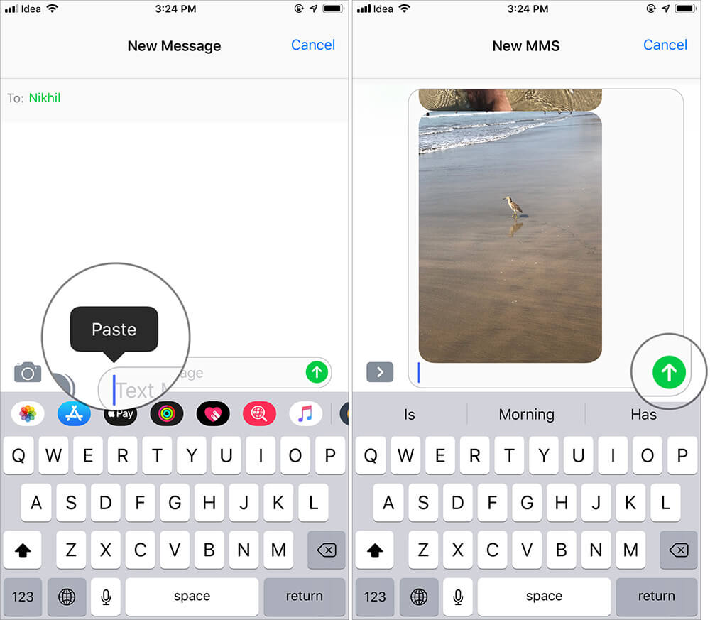 How to Send Multiple Photos via Email or iMessage from iPhone - 24