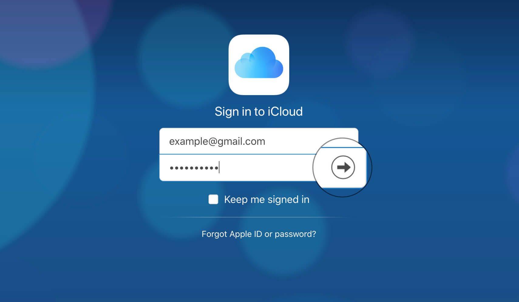 Sign in to iCloud Using Apple ID