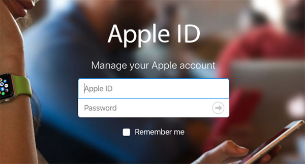 Sign in with your Apple ID and password