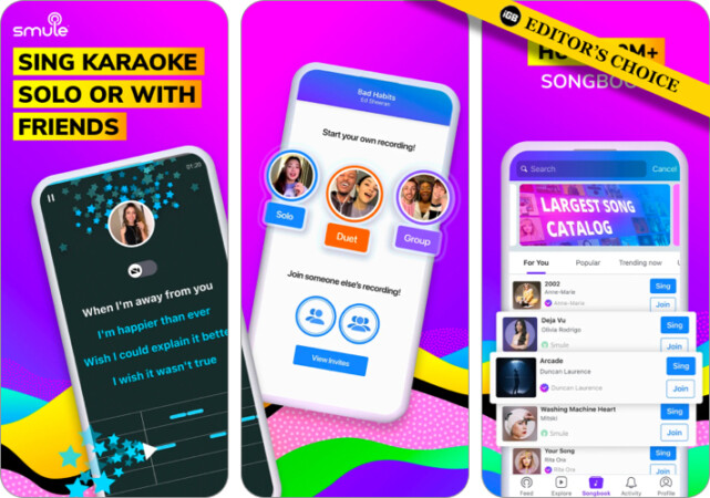 Smule Karaoke Singing App for iPhone and iPad