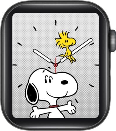 Snoopy and Woodstock Apple Watch face