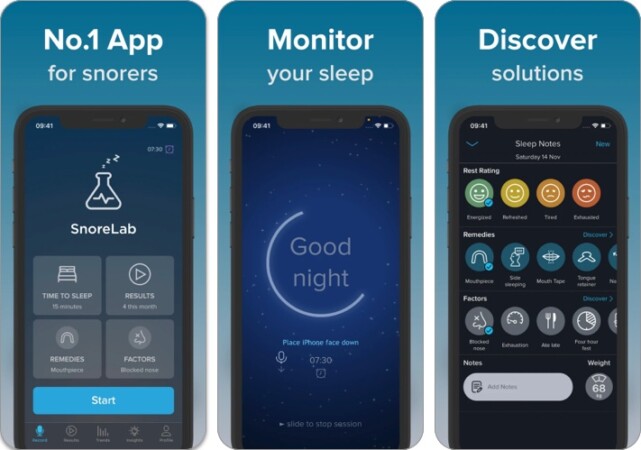 SnoreLab Record Your Snoring app for iPhone