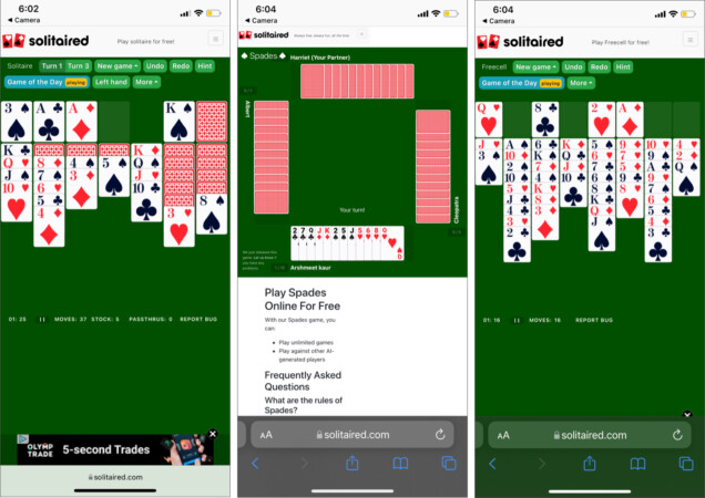 Solitaired Card Game for iPhone and iPad