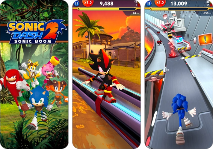 Sonic Dash 2- Sonic Boom best offline iPhone game