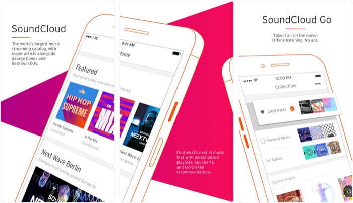 SoundCloud Music Streaming IPhone And IPad App Screenshot