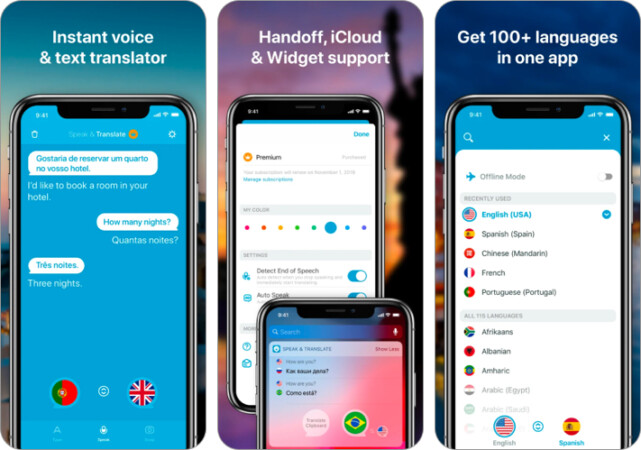 Speak & Translate app for iPhone and iPad