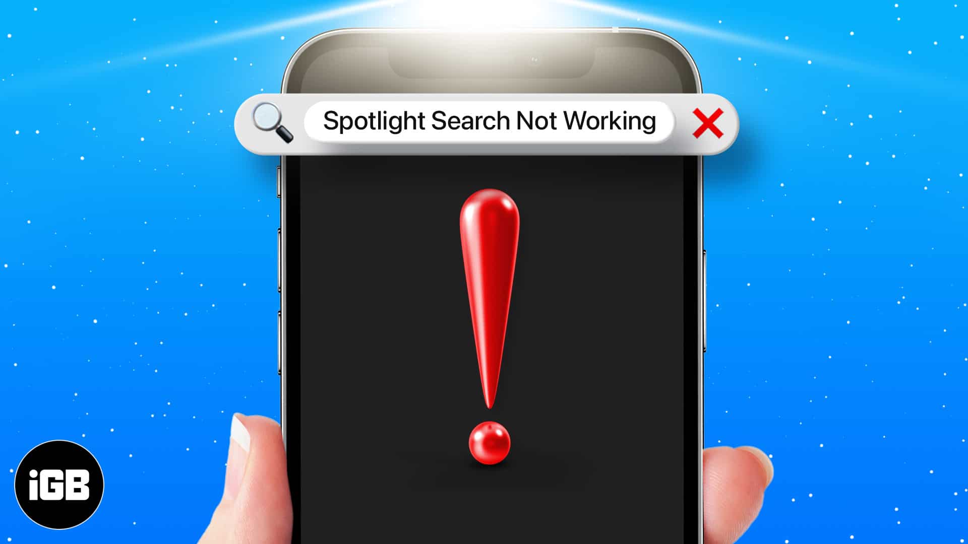 Spotlight search not working on iphone