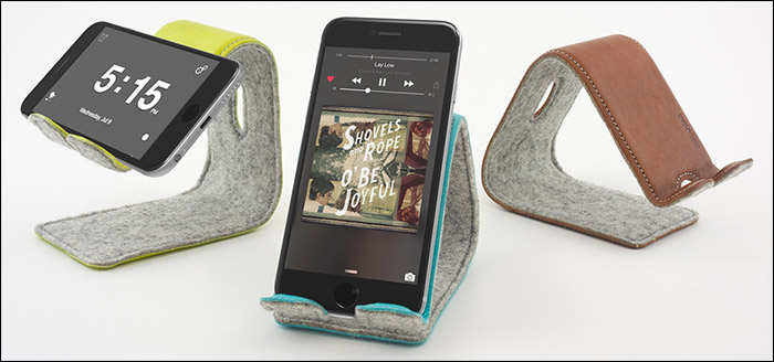 Stanley Foldable Leather Stand for iPhone