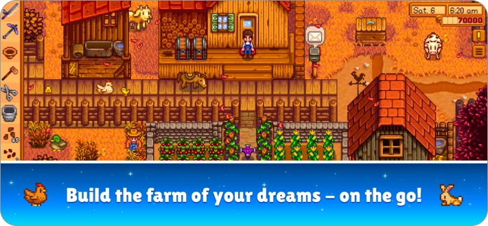 Stardew Valley simulation game for iPhone