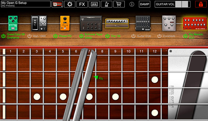 Steel Guitar iPhone and iPad App Screenshot