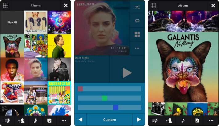 Stezza Music Player iPhone and iPad App Screenshot