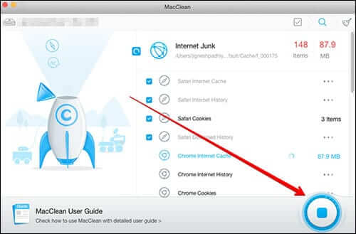 Stop Scanning in MacClean