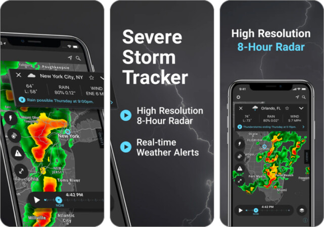 Storm Radar weather app for iPhone