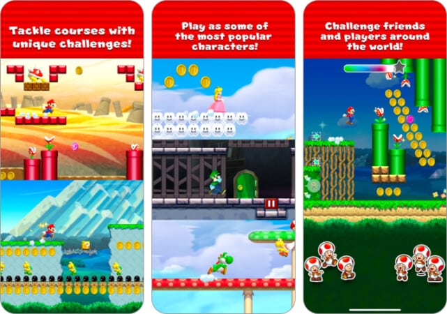 Super Mario Run one-handed game for iPhone and iPad