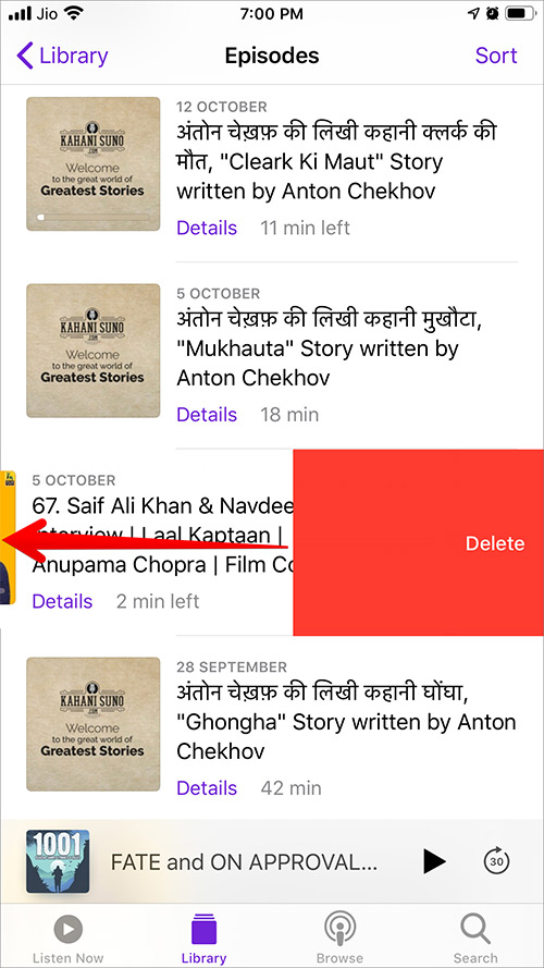 Remove Shows and Episodes from Podcasts App on iPhone or iPad - 3