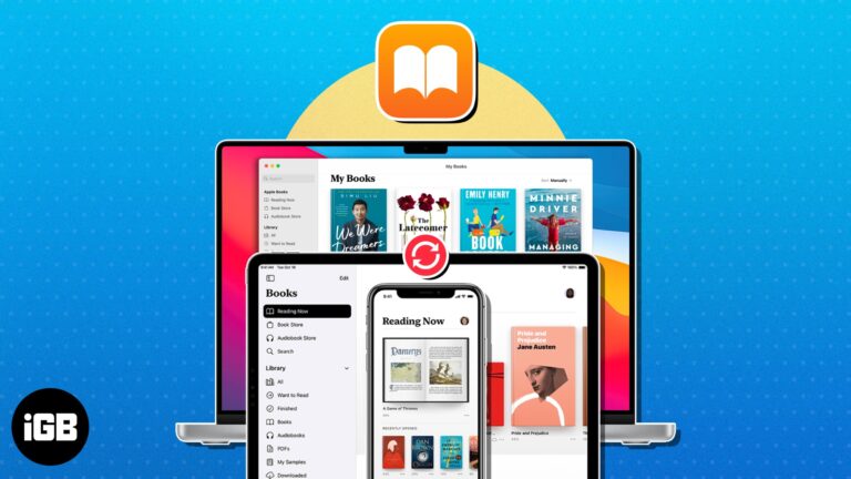 Sync apple books across iphone ipad mac