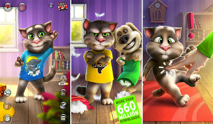 Talking Tom Cat 2 iPhone and iPad App Screenshot