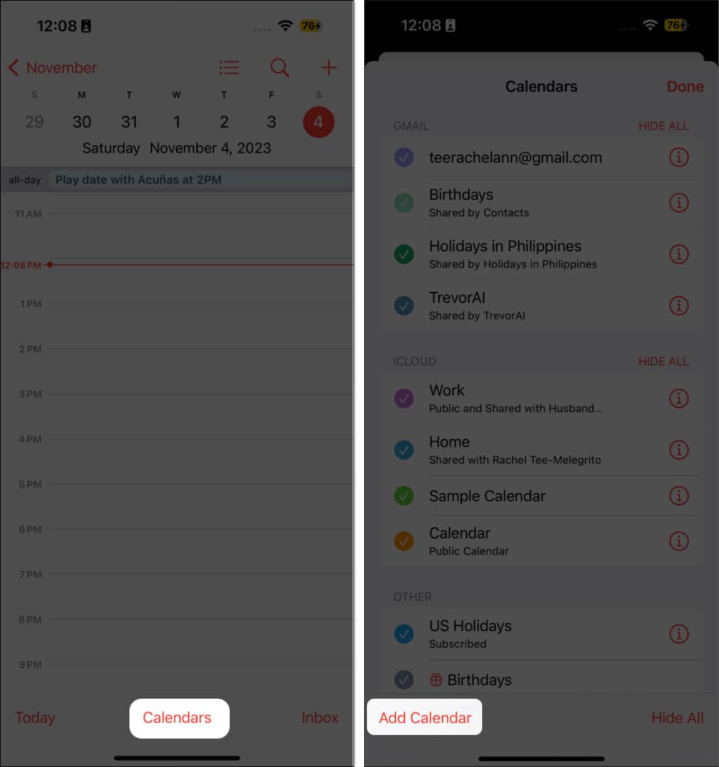 How to share and export Calendar from iPhone or iPad - 7