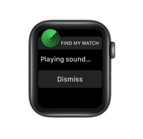 Tap Dismiss to stop the pinging sound on your Apple Watch
