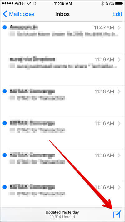 Remove Unwanted Email Suggestions from iPhone iPad Mail App - 40