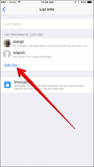 How To Create Manage Broadcast Lists In WhatsApp On iPhone - 77