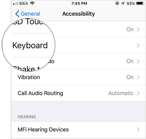 How to Switch iPhone Keyboard from Lowercase to UPPERCASE - 2