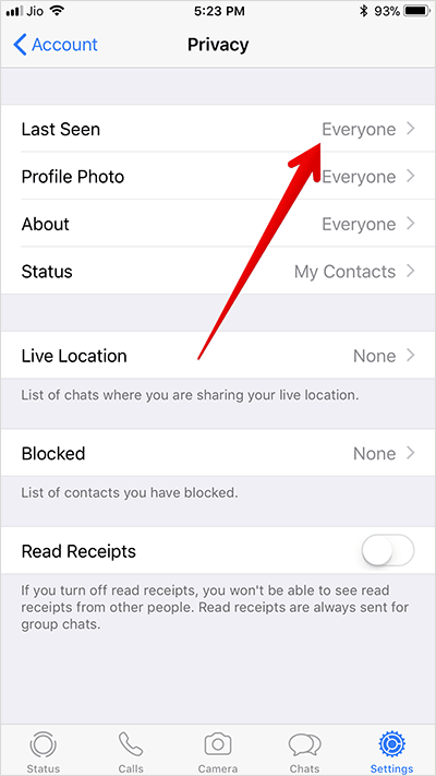 How to Hide Last Seen in WhatsApp on iPhone and Android - 27