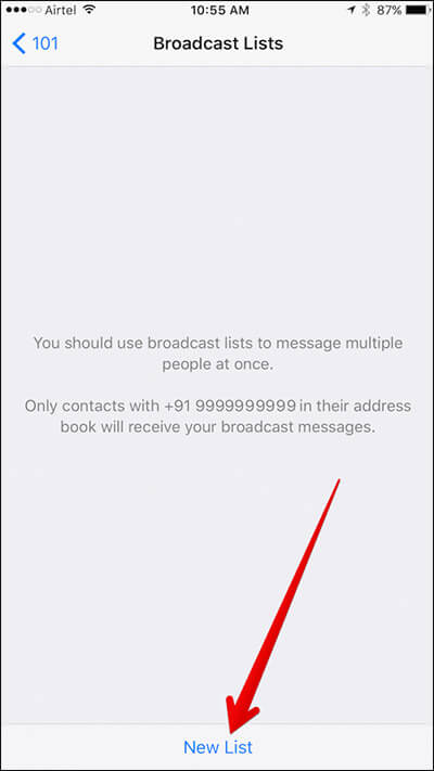 How To Create Manage Broadcast Lists In WhatsApp On iPhone - 97