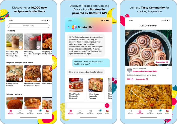 Tasty Recipes and Cooking app for iPhone