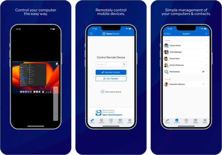 TeamViewer Remote Control App for iPhone