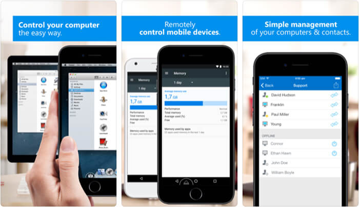 TeamViewer Remote Control iPhone and iPad App Screenshot