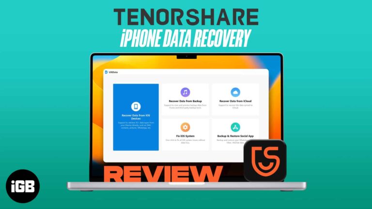 Tenorshare – iPhone Data Recovery Software