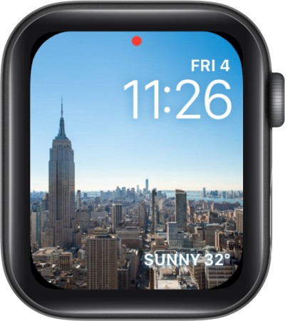 Timelapse Apple Watch face